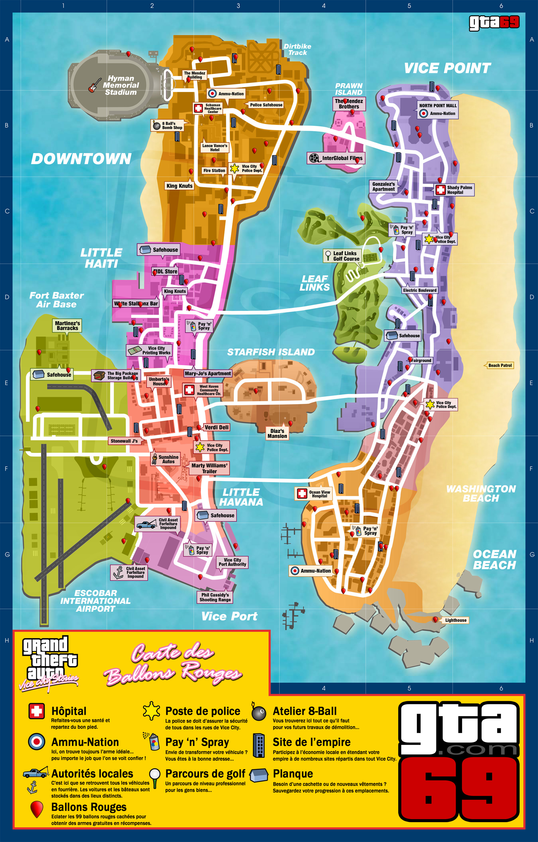 Cartes de GTA Vice City Stories - GTA69